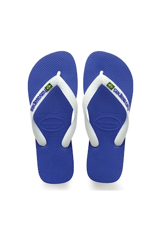 Havaianas Brasıl Logo Erkek Mavi Terlik - 4110850 Mavi