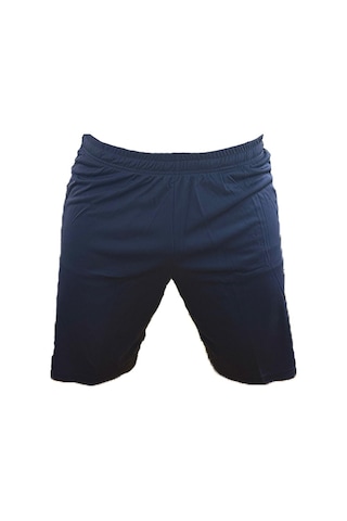 Baskılı Unisex Lacivert Polyester Şort L Beden Mavi