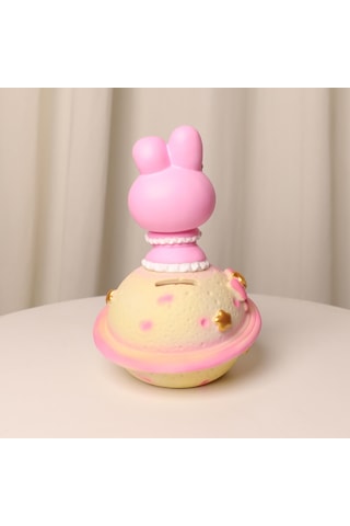 Kawaii Sanrio My Melody Satürn Yanıp Sönen Renk Değiştiren Gece Lambası Kumbara-1570 Çok Renkli