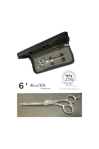 126 Kozxx 6 Profesyonel İnç Saç Kesim Makası