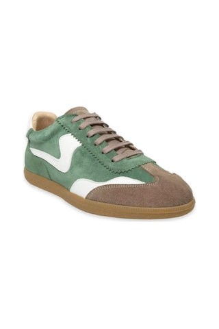 Mammamia D24ka-395 İnce Taban Deri Sneaker Kadın Ayakkabı Haki