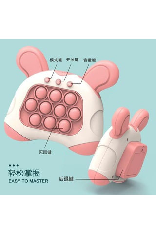 Mini Oyun Konsollarınu Hızla İtin Rodent Pioneer Köstebek Vurma Oyuncak Yapboz Dekompresyon İngilizce Versiyon Yeşil