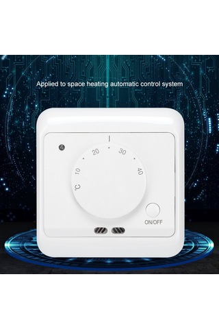 Fosenze Duvar Tipi Mekanik Isıtma Termostati, 5-40 C Sıcaklık Kontrolü, 230v 16a, Ip20 Koruma, Otel/hastane Uygulamaları