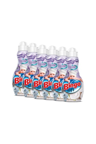 Bingo Soft Konsantre Çamaşır Yumuşatıcısı Sensitive 6 x 1440 ML