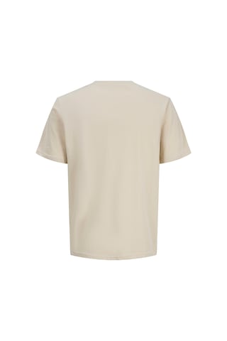 Jack & Jones Jack&jones Down Crew Neck Erkek Bej Yuvarlak Yaka Tişört Bej