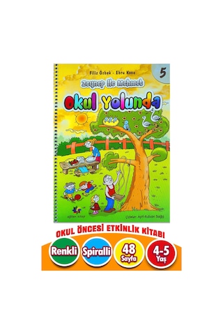 4-6 Yaş Okul Yolunda Eğitici Kitap 5. Sayı