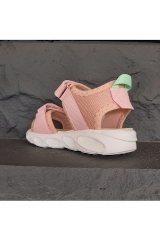 Kids 0102 Işıklı Kız Çocuk Spor Sandalet Pembe