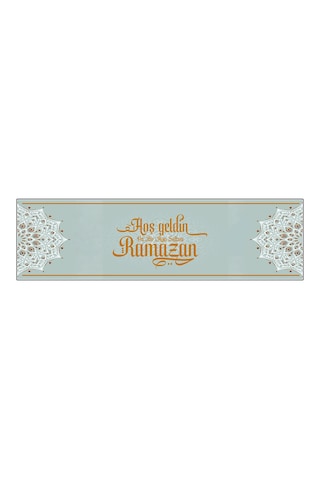 Ramazan Ayı Motifli Dijital Baskılı Runner Masa Örtüsü 40x140 Cm Rmz-3