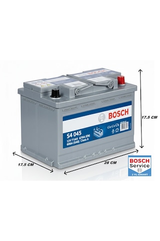 Bosch S4 045 12v 71ah 670a Ford-opel Alçak Tip Akü