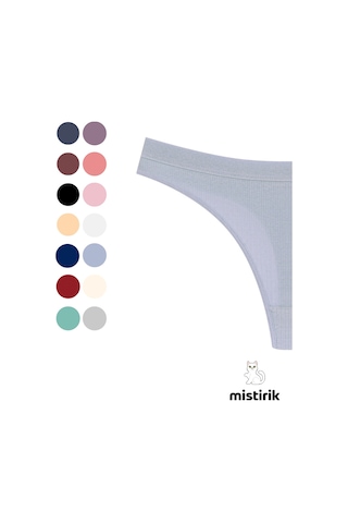 Mistirik Paulo Model Fitilli Esnek Kumaş String Tanga Lila Renk Lila
