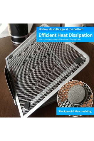 Monyee 6 Kademeli Katlanabilir Taşınabilir Dizüstü Ve Tablet Desteği - Hafif, Şok Emici Ve Isı Dağıtıcı