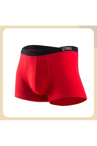 Ece's Design Modal Erkek Boxer 2 Parça 1004 Kırmızı - Siyah