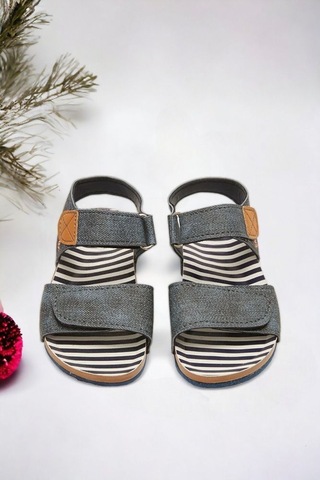 Lacivert Geçişli Çocuk Sandalet 001