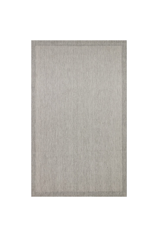 Mona Mn02 Düz Örgü Desenli Gri Modern Salon Halısı Hav Toz Vermez Kaymaz Tabanlı