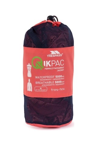 Trespass Fajkram30018 Qikpac Female Tp75 Peach Plus Kadın Yağmurluk 001