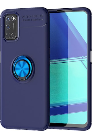 Oppo Reno A72 Kılıf Yüzüklü Magnetli Ravel Case