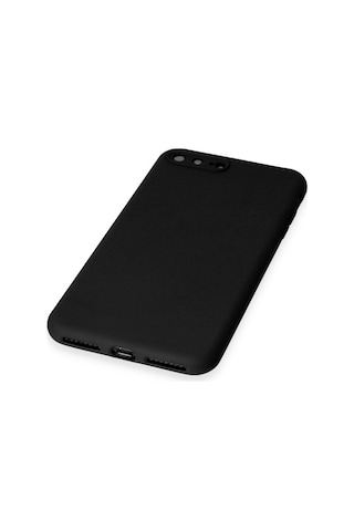 Newface - 173 - Apple Uyumlu iPhone 7 Plus Kılıf First Silikon - Glblseme - - Siyah Sıyah
