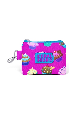 Coral High Kids Lavanta Pembe Cupcake Desenli Bozuk Para Çantası 21700