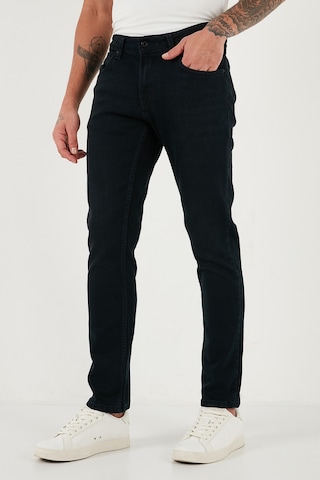Buratti Pamuklu Normal Bel Regular Fit Boru Paça Jeans Erkek Kot Pantolon 2211C05Parma Koyu Lacivert