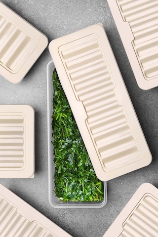 Ny Home 9'lu Set Freshbox Mikrodalga Ve Difrize Uygun Saklama Kabı Krem