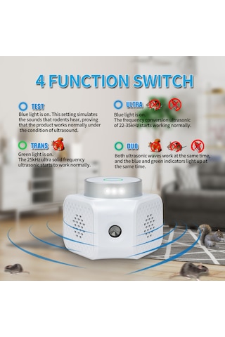 Peller Pro Smart Elite Pest Repeller Ultrasonik-elektronik Fare Haşere Akrep Yarasa Kovucu