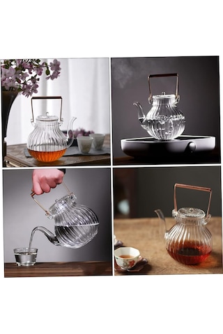 Isıya Dayanıklı Cam Çay Su Isıtıcısı Çay Su Isıtıcısı Soba İndüksiyonu Ev İçin Cam