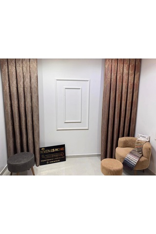 Nivemeshome Pera V-5302 1/3 Sık Pileli Fon Perde Apm Çok Renkli