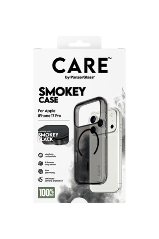 Care By Panzerglass Flagship Apple Uyumlu iPhone 17 Pro Urban Explorer Smokey Siyah Magsafe Kılıf