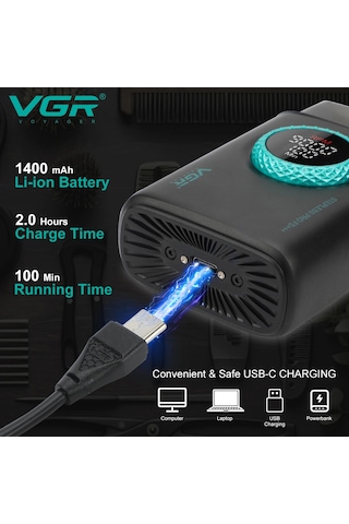 Vgr Jilet Elektrikli Tıraş Makinesi Şarj Edilebilir Profesyonel Sakal Red