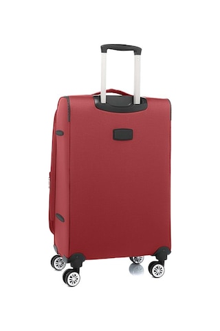 Louisiana Polo Orta Boy Lüx Kumaş Valiz Bordo 2082 Bordo