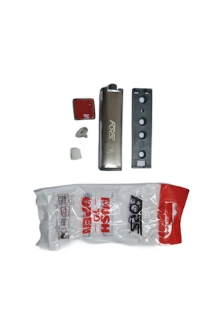 Fors Metal Bas-aç Mıknatısı Çekmece Kapısı Metal İtme Mıknatısı / 10 Adet Açık Gri