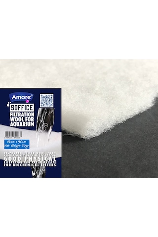 Akvaryum 70gr Silikonsuz Filtre Elyafı 66cm X 90cm Soffice