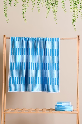 Piano %100 Pamuk Jakarlı Mutfak Ve El Havlusu 30x50 Cm Mavi