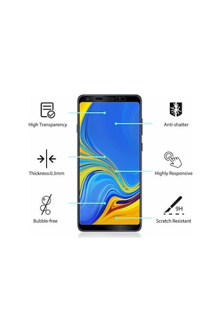 Samsung Uyumlu Galaxy A9 2018 5D Tam Kaplayan Ekran Koruyucu Cam (387605905)