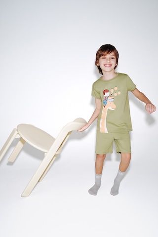 Penti Haki Erkek Çocuk Dino in The Field Pamuklu 2'li Pijama Takımı