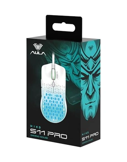 Aula S11 Pro 3600dpı Rgb Optik Gaming Mouse Pembe