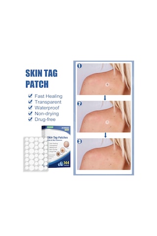 Vkemall Eelhoe Doğal İçerikli Siğil Yapışkanları 144 Adet, Ağrısız Cilt Temizliği, Her Cilt Tipi İçin Uygun, Su Geçirmez Ve Nefes Alabilir.