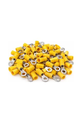 Sh Powermaster Pm-39079 4-6mm2 Kesit 28x12x8mm Soket Sarı İzoleli Kablo Pabucu 100'lü Paket Najmaddin