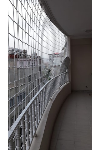 Balkon Koruma Filesi 6 Mm Ip Kalınlığı ,10 Cm E 10 Cm Göz Aralığı