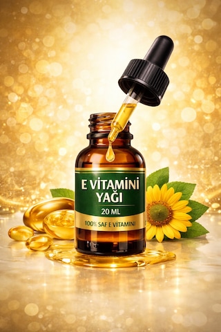 Life %100 Saf E Vitamini Yağı 20 Ml Cilt, Saç Ve Tırnak Bakımı İçin Yoğun Onarım
