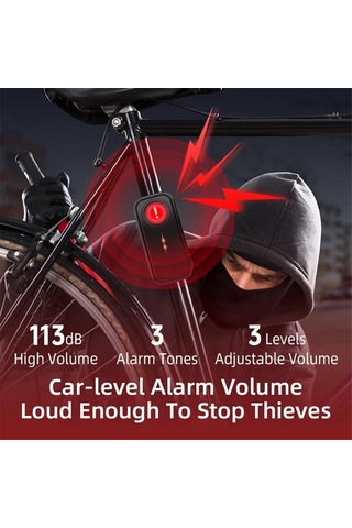 Anjiexun Uzaktan Kumandalı Titreşimli Bisiklet Alarmı Motosiklet Bisiklet Alarmı