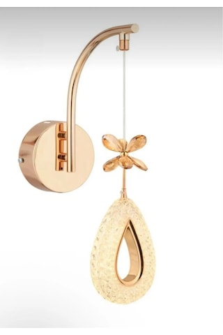 Candela Model Gold Kaplama Oturma Yatak Mutfak Çocuk Odası Duvar Led Pilli Aplik Gold