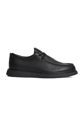 Tommy Hilfiger Siyah Erkek Casual Ayakkabı Comfort Leather Moc Toe Shoe