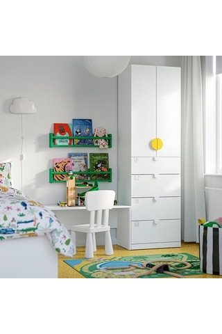 Ikea Lastare Bank, Beyaz, 90x42x48 Cm