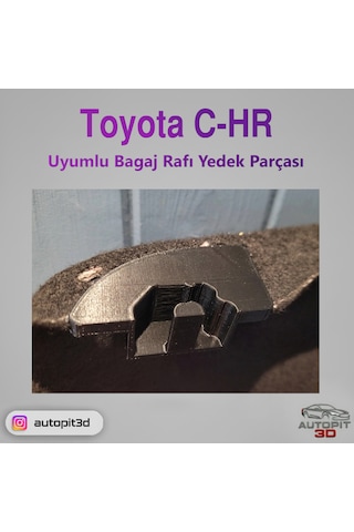 Toyota C-hr Uyumlu Bagaj Rafı Yedek Parçası Pandizot Aparatı