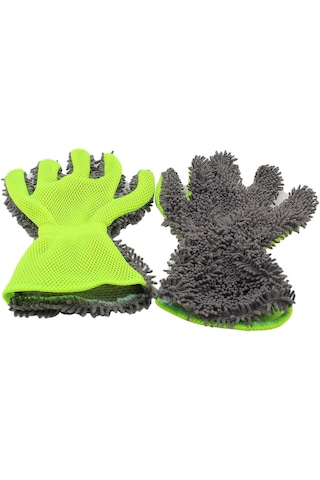 Çift Taraflı Mikrofiber Araba Detaylandırma Eldiveni İç Ve Dış Mekanlar İçin, Toz Alma İçin Mükemmel