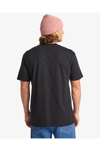Quiksilver Billabong Yazı Baskılı Erkek Tişört Ebyzt00341 Siyah