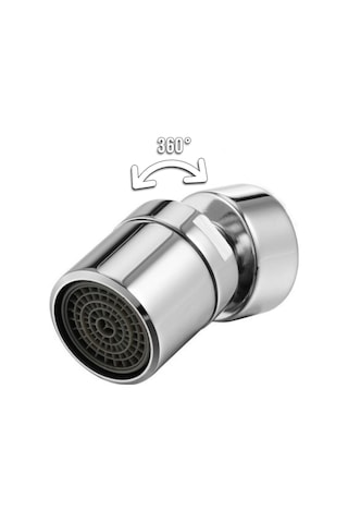 Kalite Krom Prinç Oynar Başlıklı Perlatör Filitreli Musluk Ucu 360 Derece Döner Perlatör İçten Dişli