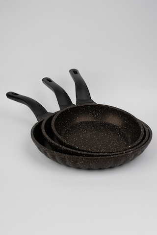 Masterchef Aluminyum Döküm 3'lü Dilimli Tava Kahverengi