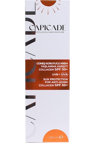 Capıcade SPF 50+  Collagen Güneş Koruyucu Krem 100 ML